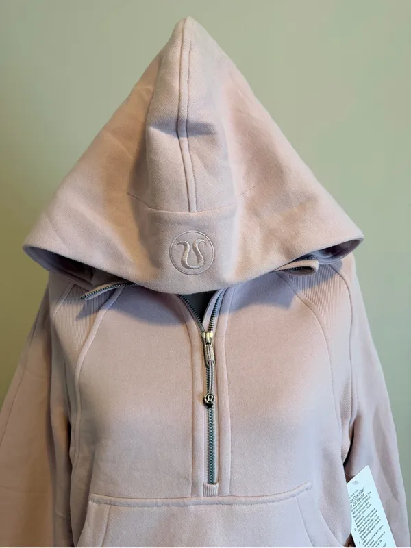 NWT Lululemon waist length oversized hooded scuba size xs/s porcelain pink - Image 11