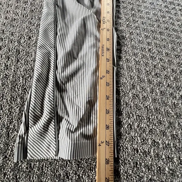 Athleta‎ Gray White Striped Brooklyn Ankle Pants Size 2 Pull On Stretch Casual - Image 10