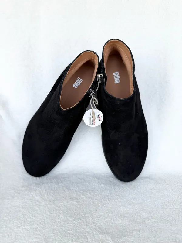 FITFLOP SUMI Ladies Ankle Suede Boots Black Sz EU36/US5 New - Image 9