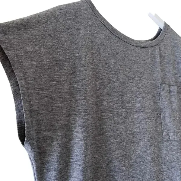 Mirol Charcoal Gray Short Sleeves Minimalist T-Shirt SZ M #1232 - Image 5