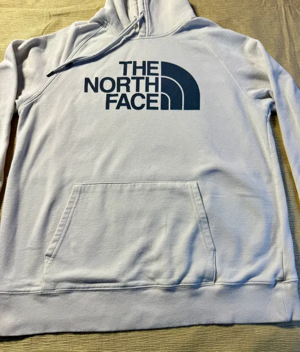 The North Face Half Dome Hoodie Women L White Pullover Logo Sweatshirt - Image 10