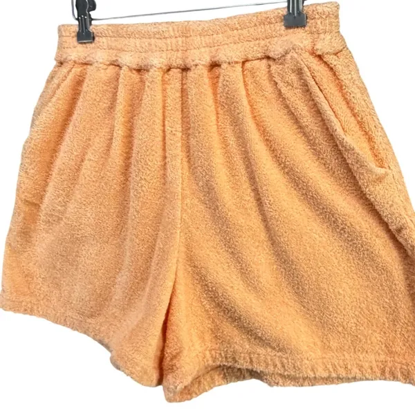 Atoir The‎ Villa Shorts Womens 6 Orange French Terry Relaxed Comfy Lounge Summer - Image 4