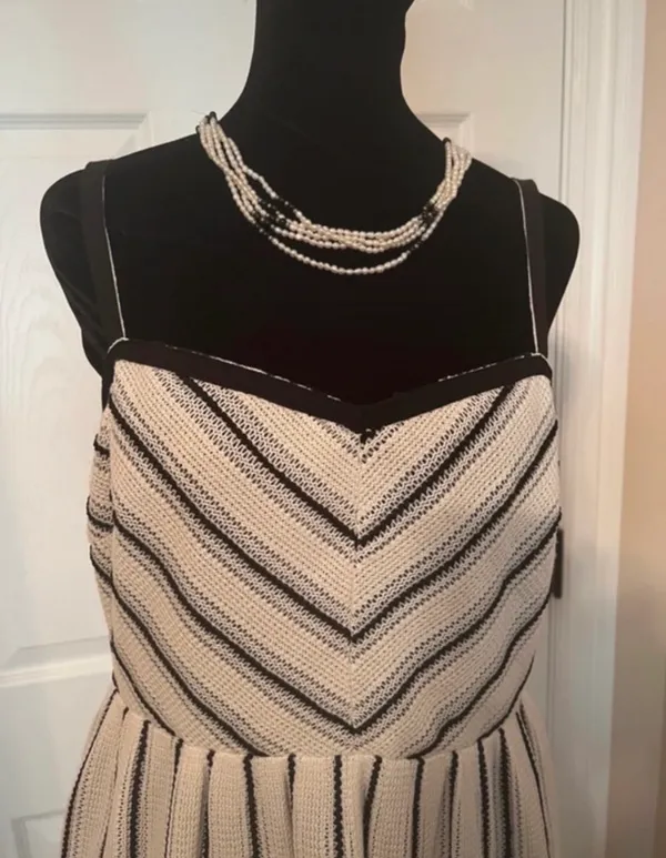 Striped maxi summer sundress Multiple Size M - Image 8