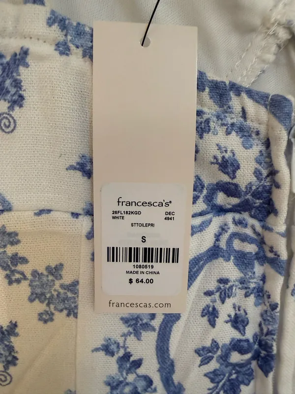 Francesca's blue and white dress - Image 3