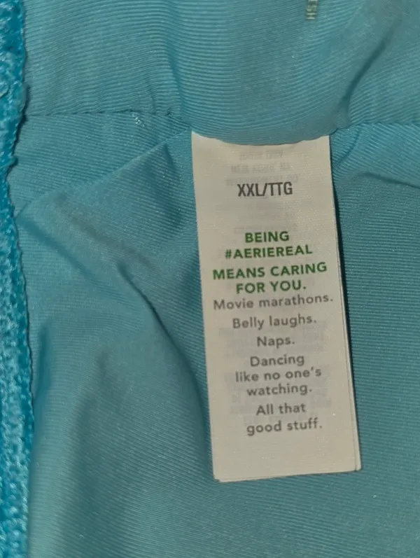 Aerie Blue/Turquoise Bikini Top Size XXL - Image 6