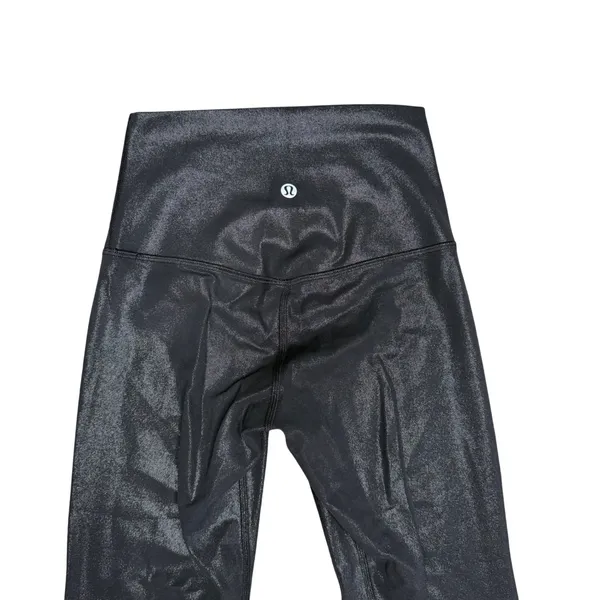 Lululemon Align High Rise Tight 28 Foil Black‎ Radiate Foil Print LW5FG6S Size 2 - Image 4