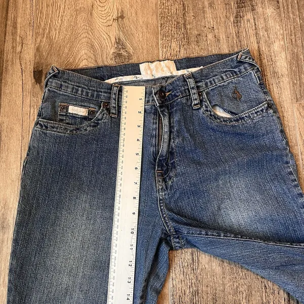 Baby Phat Jeans Bell Bottoms Size 14 Juniors Mid-Rise Vintage Blue Jeans #91 - Image 8