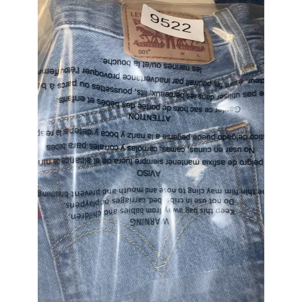 levis 501 shorts‎ womens cut off button fly mid rise 26 - Image 12