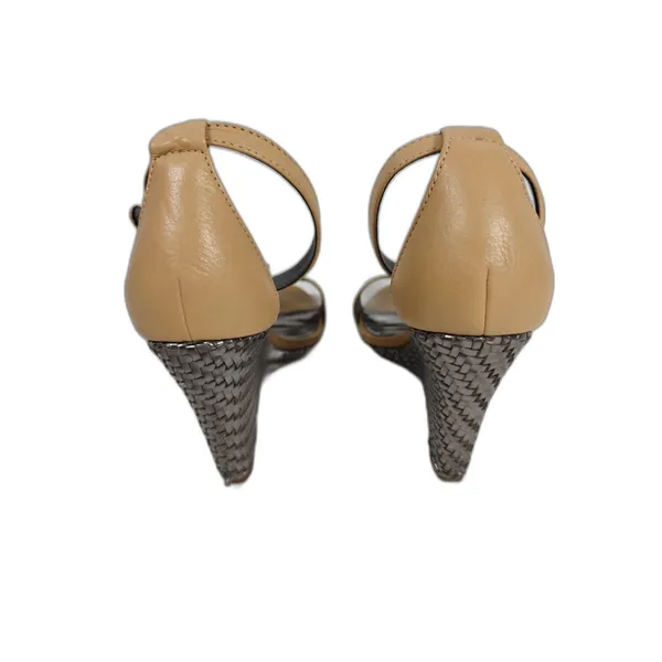Womens Coach Wedge Sandals Tan Size 9B - Image 3