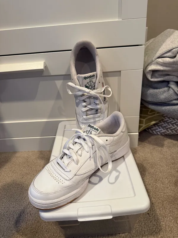 Reebok Sneakers Club C 85 Women’s Vintage White Green 7.5 - Image 3