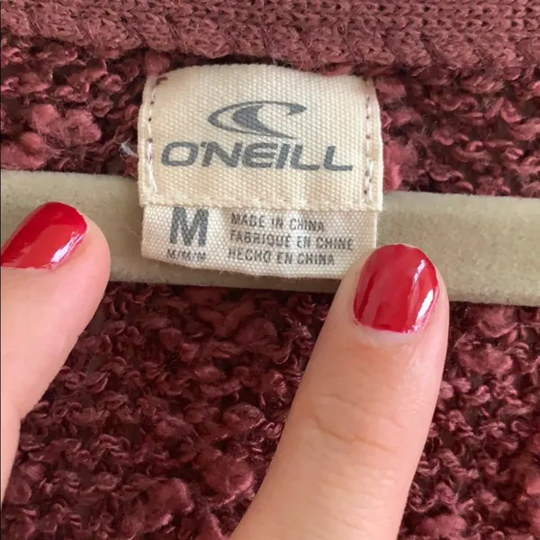 O’neill burgundy sweater like top size XXL! - Image 2