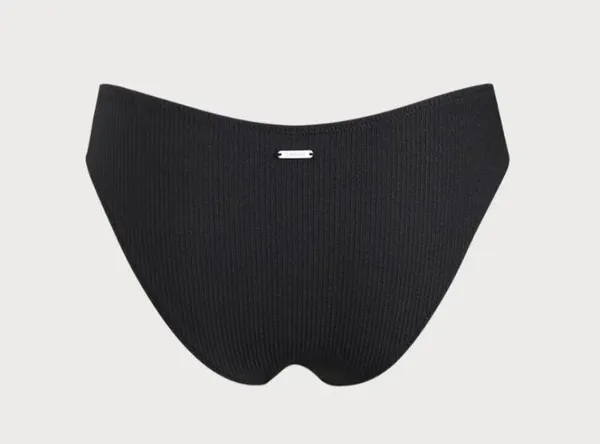 Berlook Black Ribbed Ruched Bikini Bottom ONLY 67 Size L - Image 6