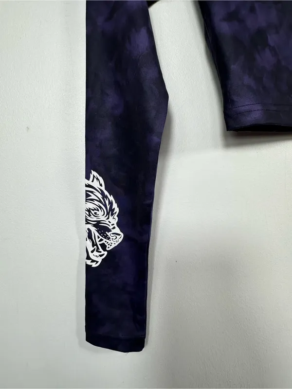 Darc Sport‎ Wolf Spirit Energy Crop Top Reaper Marble Purple Tie Dye XS Limited - Image 5
