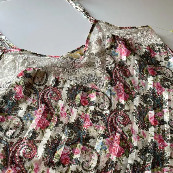 Vintage Y2K Victoria’s Secret Paisley Cami Top Women’s Size Large A11 - Image 2