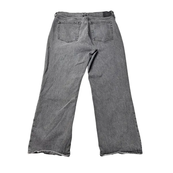 Abercrombie Curve Love The Baggy Low Rise Gray Jeans Size 32 14S - Image 2