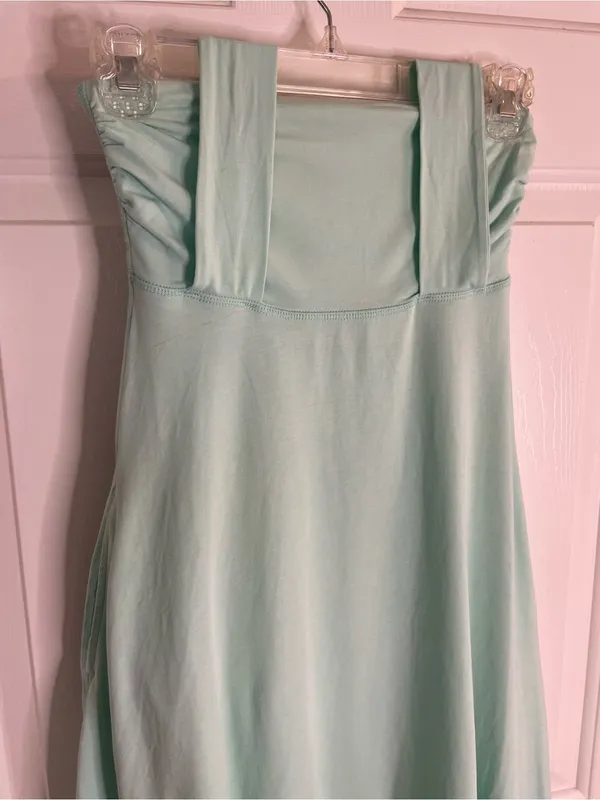 lululemon athletica Aqua Beat The Heat Skirt Dress Reversible Strapless Size XS - Image 3