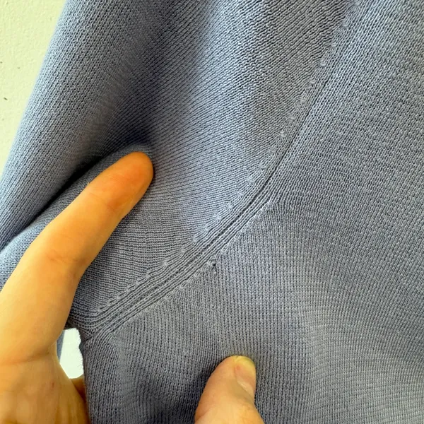 Ann Taylor LOFT Periwinkle Blue 100% Pima Cotton V-Neck Cardigan Sweater Small - Image 7