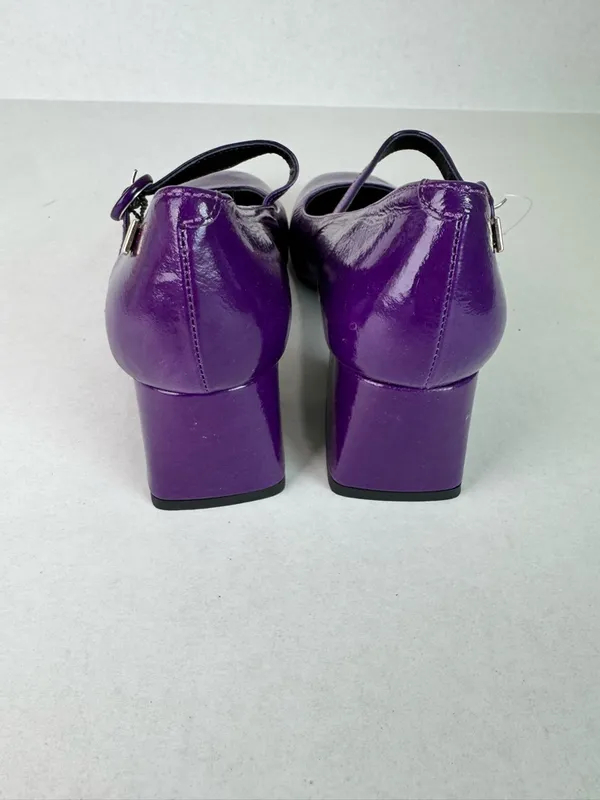 JB Martin Women's Purple Patent Mary Jane Heels - Image 4