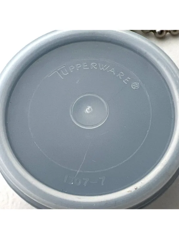 Vtg Tupperware Wonderlier Bowl Keychain Blue #1306-8 With Seal Made in the USA - Image 5