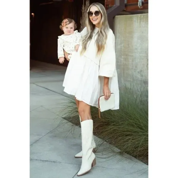 FREE PEOPLE Eleanor Sweatshirt Dress in Grey Combo Size X-Small - Image 11