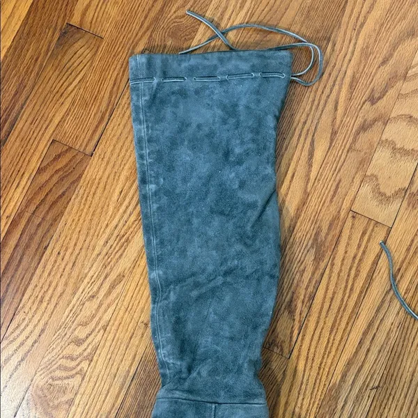 Anthropologie Splendid Darcie Knee Boots‎ Leather Grey size 8 - Image 10