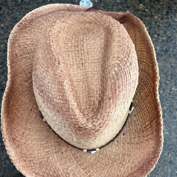 New w/tag Tidal Tom Straw Cowboy Hat, M/L - Image 4