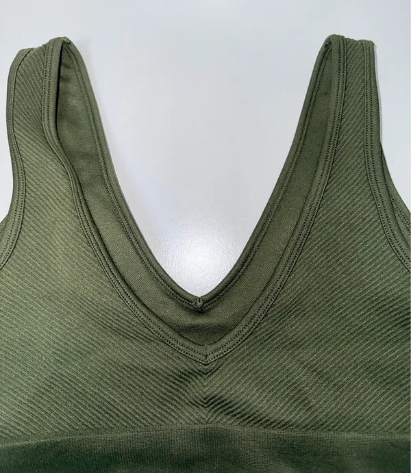 Maurices True Stretch Directional Ribbed Bralette Olive Green - Image 5
