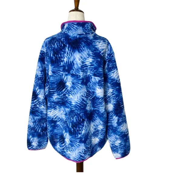 NWT LANDS' END Fleece Henley Pullover Jacket - Image 3