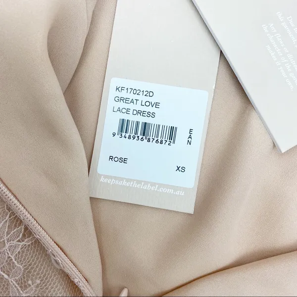 Keepsake The Label Great Love Lace Dress: Rose (Blush Pink) - Image 15