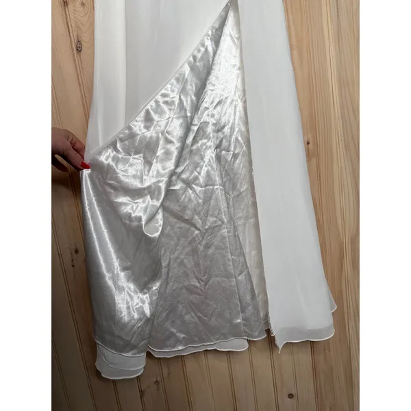 NWT Lulus Captured Your Heart White Halter Maxi Dress Wedding Bride Bridal Sze M - Image 6