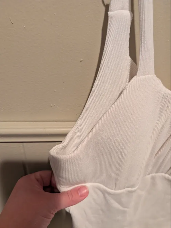 Frankly White Bodysuit Size 2X - Image 4