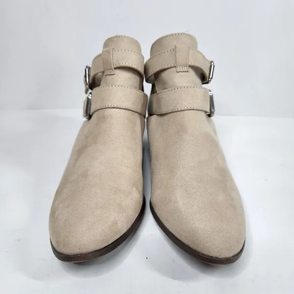 Francesca's Portia Buckle Faux Suede Ankle Booties size 7 Fall Boho - Image 5