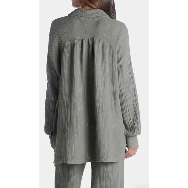 Scandal‎ Italy Adeline Long Sleeves Top size large olive - Image 3