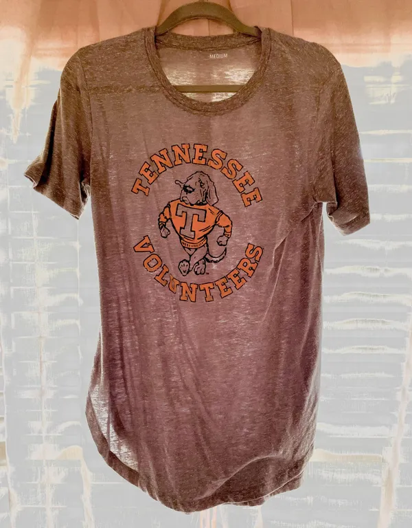 Tennessee Volunteers Tee Gray Size M - Image 3