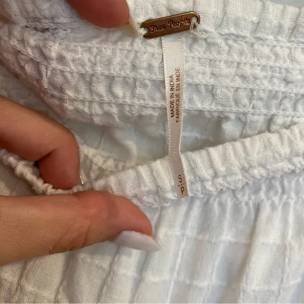 Free People Check It Out Pants In Ivory Size Small - Image 8