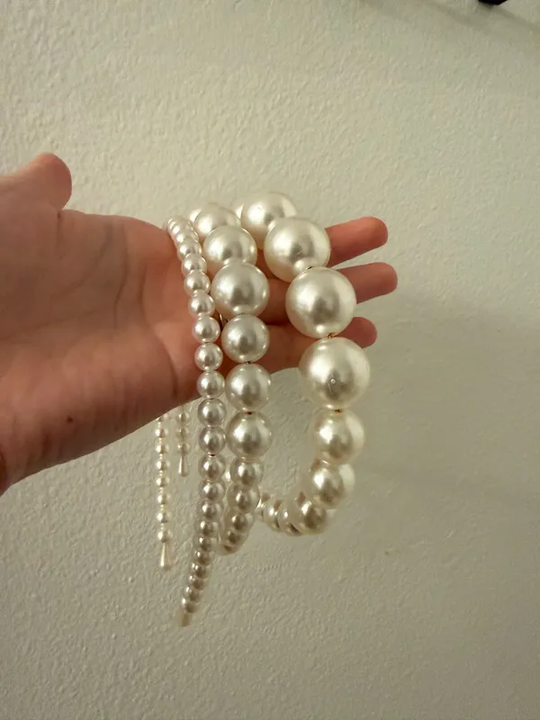 Pearl headbands White - Image 2