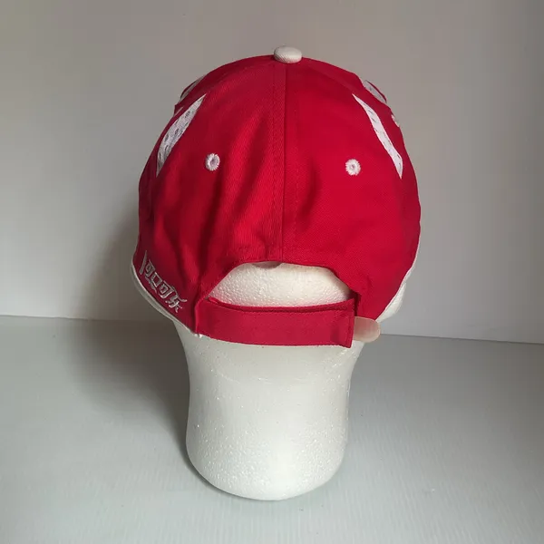 Y2K Vintage Coca-Cola Beijing 2008 Olympics Red Adjustable Baseball Cap NEW - Image 4