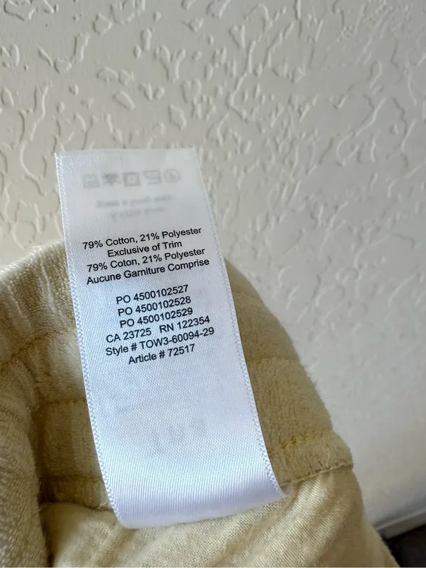 Aritzia TNA Butter Yellow Terry Cloth Jogger - Image 8