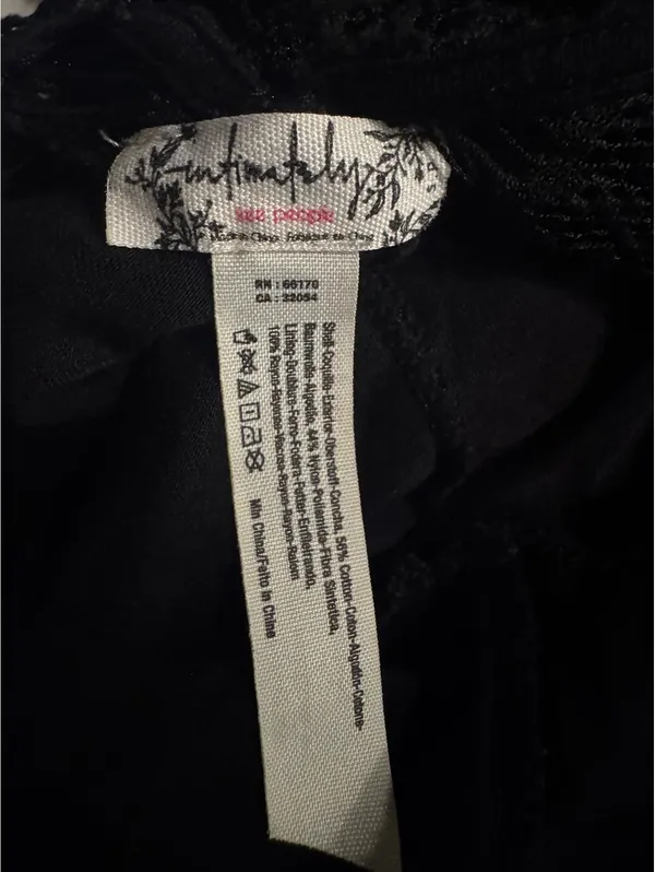 Anthropologie Black Lace Midi Dress with Spaghetti Straps - Image 6