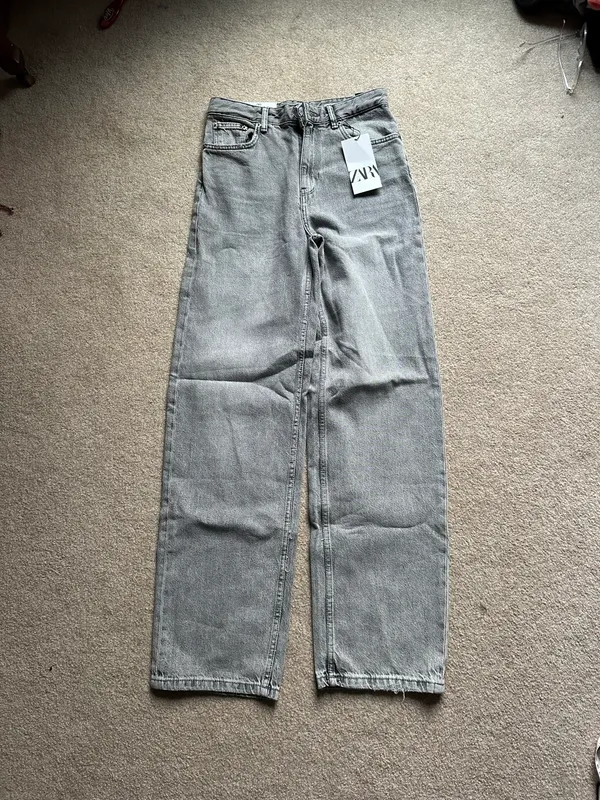 Zara NWT Grey Jeans - Image 4