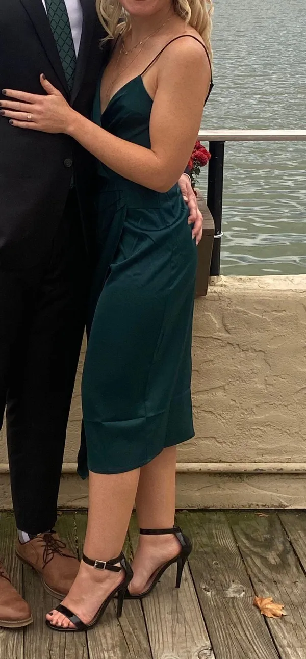 Lulus Emerald Green Cocktail Dress - Image 3