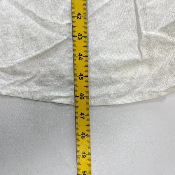 NWOT Farm Rio Linen Blend White Sleeveless Maxi Dress Size M - Image 11