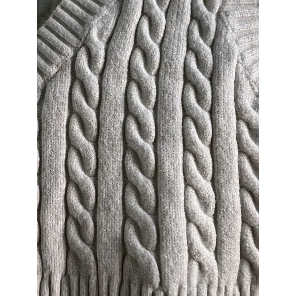 Princess Polly Sidney Cropped Cable Knit Sweater Vest White Cream M/L - Image 5