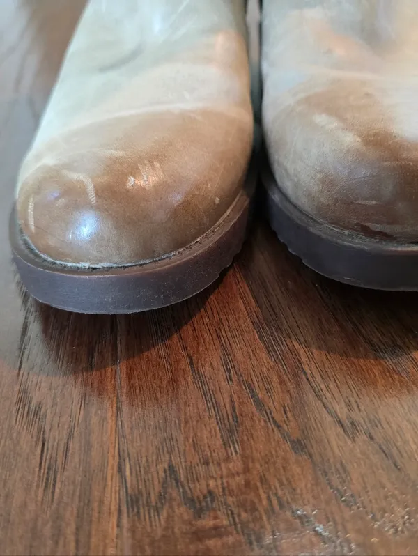 Arturo Chiang Riding Boots Womens Ella Leather Sahara Sand Size 8.5 Tan Brown - Image 11