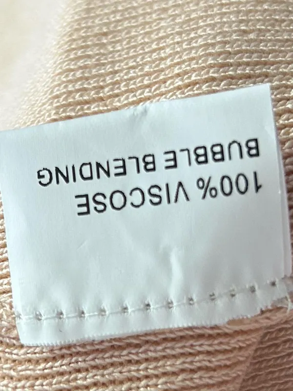 Beige Pearl-Embellished Knit Mini Dress - Image 6
