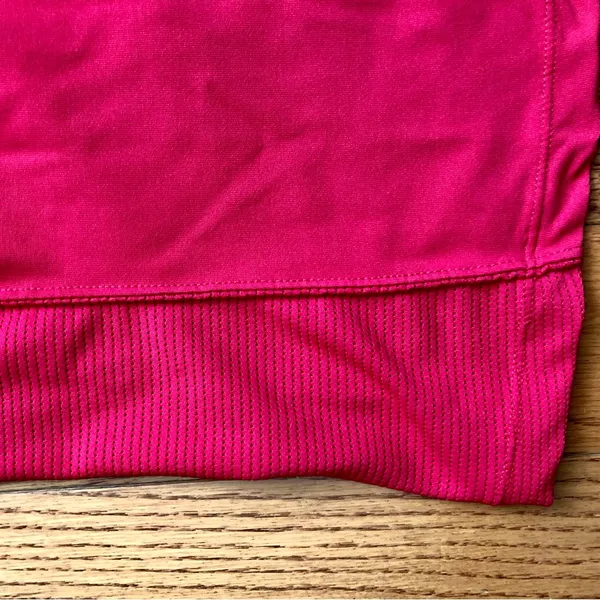 Nike Athletic V-Neck Activewear Y2K Red Tank Contrast Gray Trim Women’s Size M - Image 5