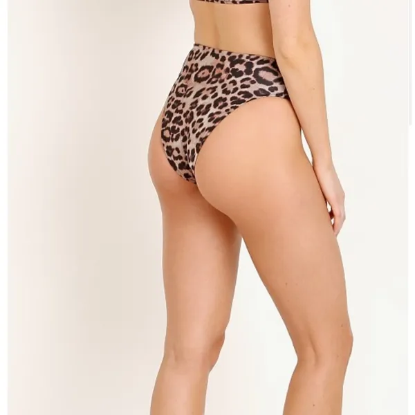 NWT‎ Frankie's Bikinis Juju Bikini Bottom Leopard SZ. XS - Image 2