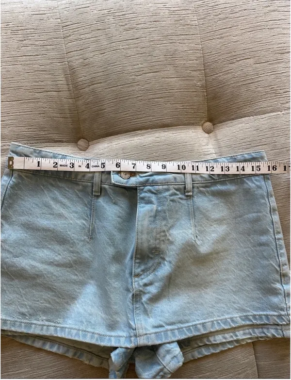 Free People We The Free Peekaboo Denim Skort - Image 9