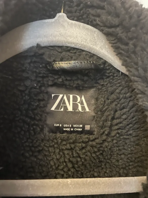 Zara Black Belted Coat - Image 2