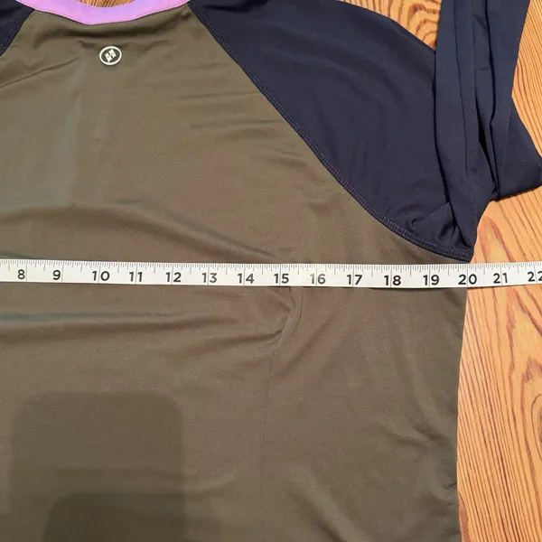 JoFit Women's Large Golf 1/4 Zip Top Colorblock UV Tennis Pickleball Active FLAW - Image 7